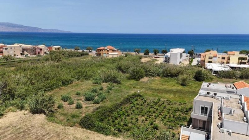 Maleme Kreta - Grundstück mit Baugenehmigung für 2 Residenzen in zweiter Linie vom Strand von Maleme zu verkaufen Grundstück kaufen